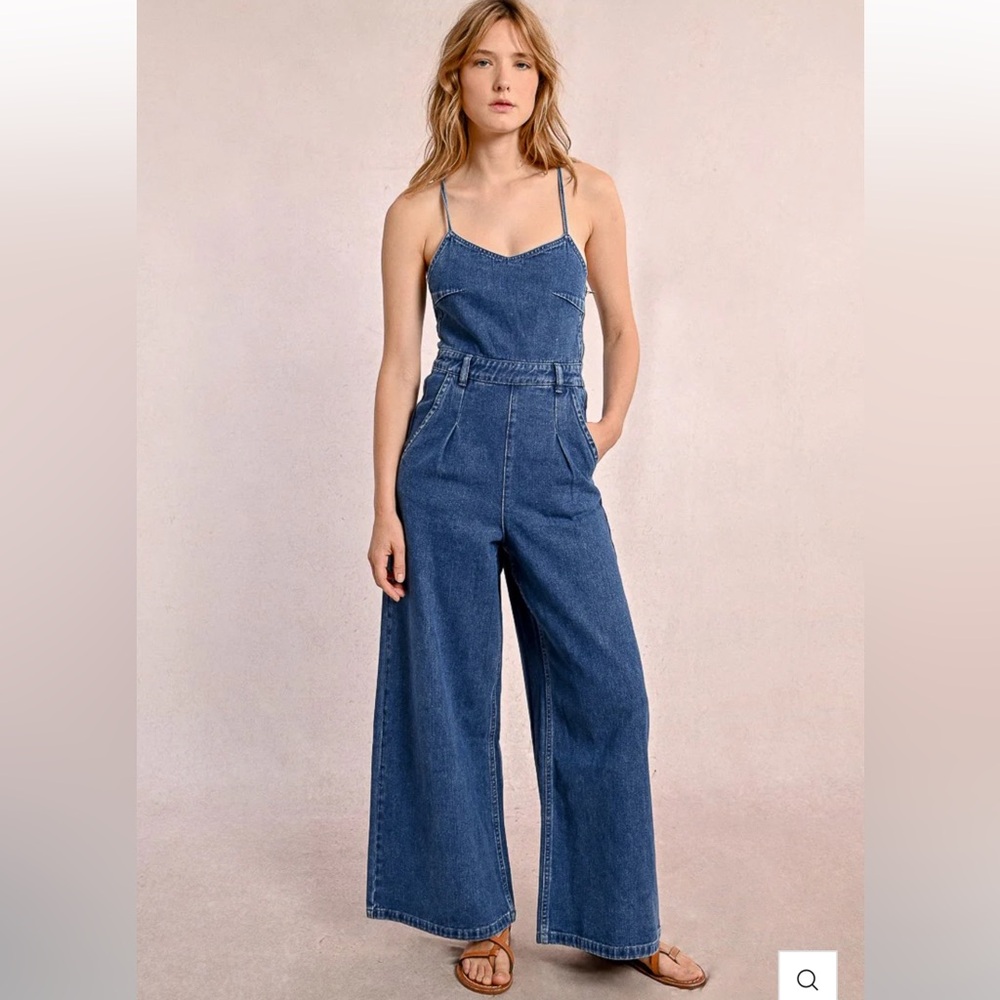 ✨SOLD✨ Molly Bracken Denim Jumpsuit
